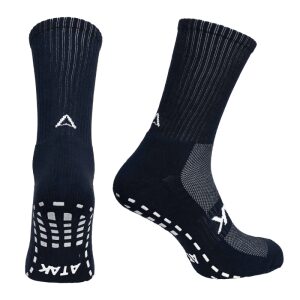 Non Slip Grip Shox Socks Navy Mid Length