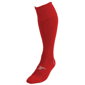 Plain Pro Football Socks Red
