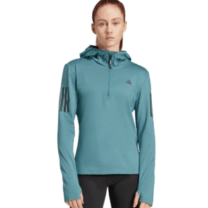 Womens Own The Run Winterized Hooded Half Zip