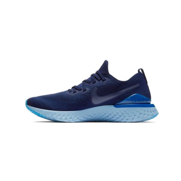 Men’s Epic React Flyknit 2 Blue Running Shoes