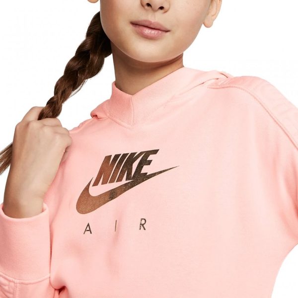 Girls Air Pullover Hoodie Pink