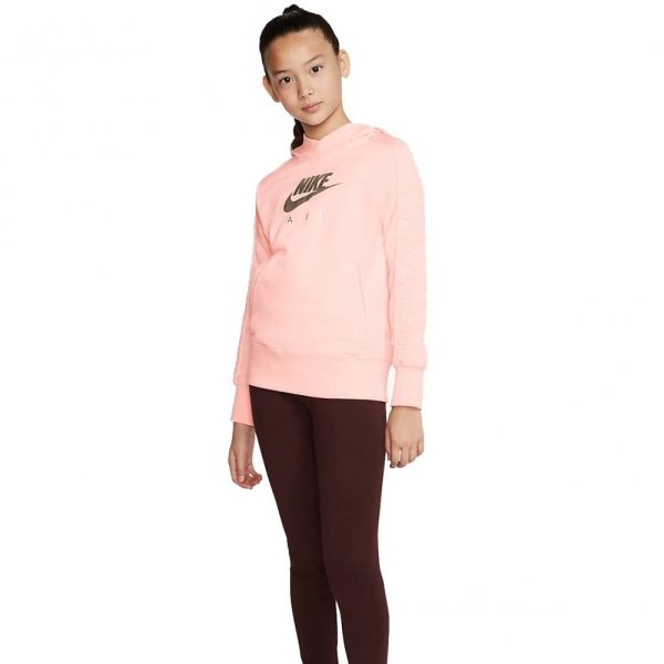 Girls Air Pullover Hoodie Pink
