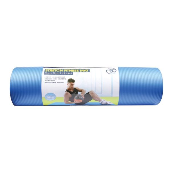 Stretch Fitness Mat 10mm Blue