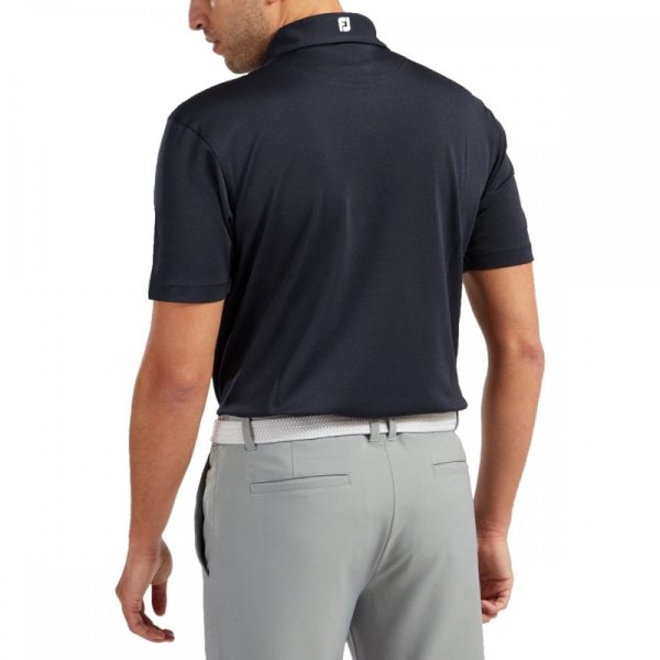 Mens Stretch Pique Solid Tshirt Navy
