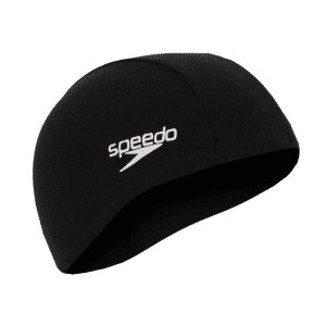 Kids Polyester Swimming Hat Black