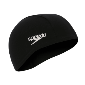 Kids Polyester Swimming Hat Black