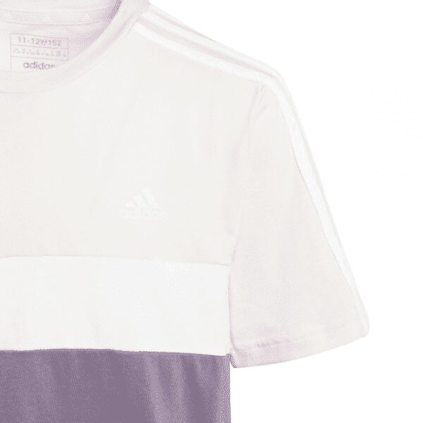 Girls Tiberio 3 Stripe T-Shirt Purple