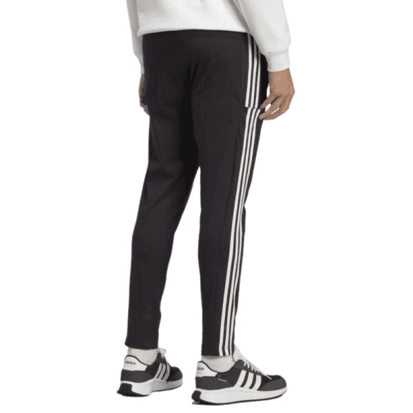 Mens Single Jersey 3 Stripe Joggers Black
