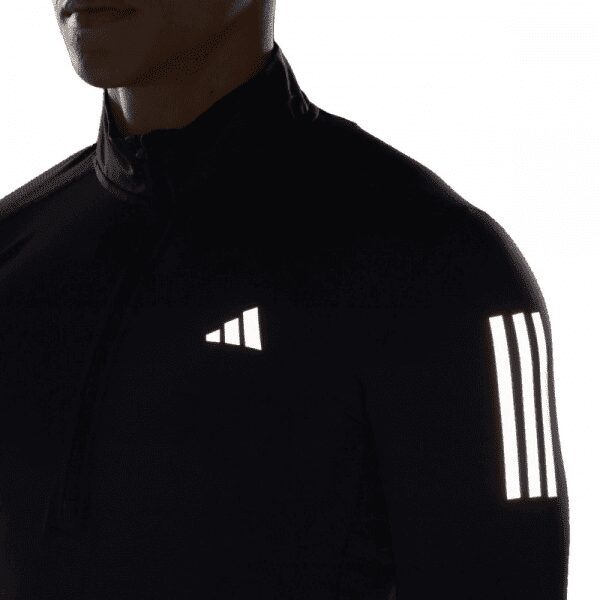 Mens Own The Run Quarter Zip Top Navy