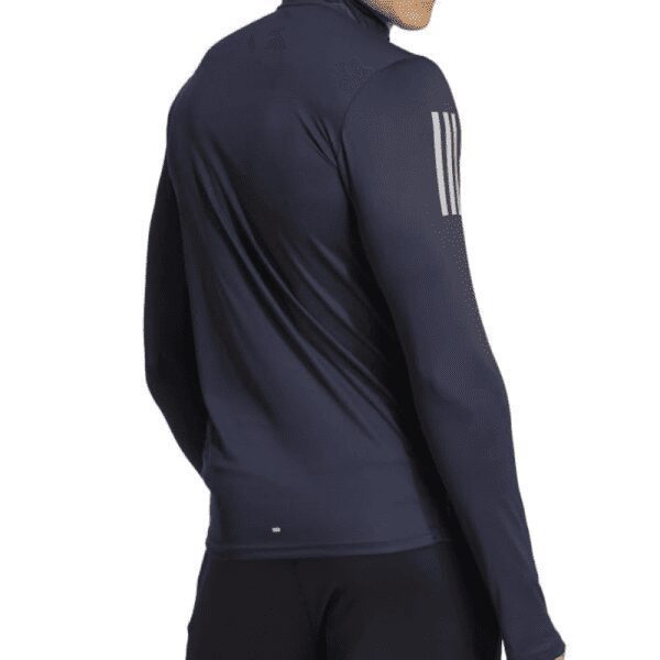 Mens Own The Run Quarter Zip Top Navy