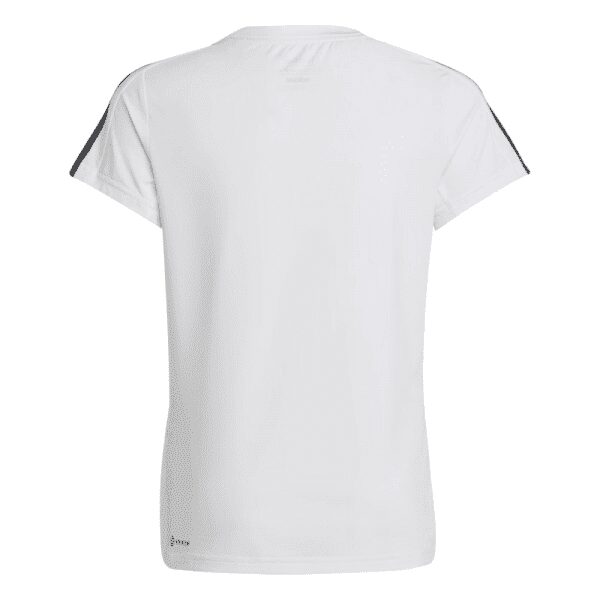Girls 3 Stripe T-Shirt White