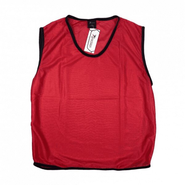 10 Pack Mesh Training Bib Red
