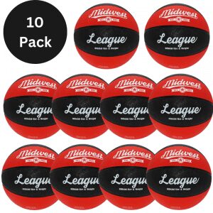 10 Pack League Basketball Red