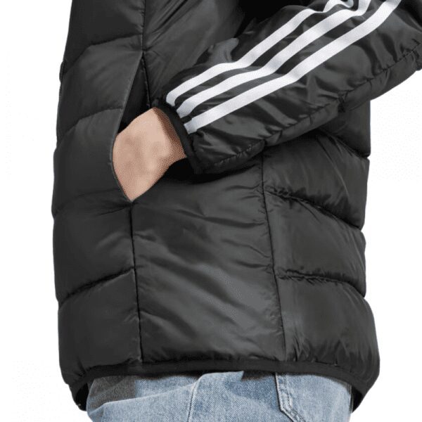 Womens 3 Stripe Light Down Jacket Black