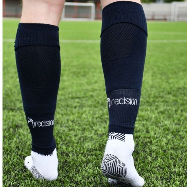 Plain Pro Footless Sleeve Socks Black Youth