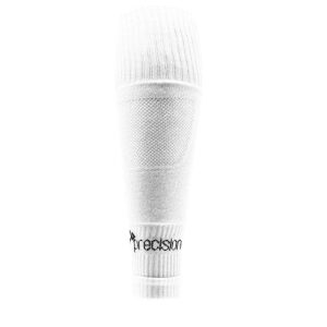 Plain Pro Footless Sleeve Socks White Senior