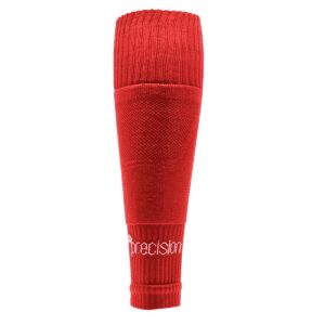 Plain Pro Footless Sleeve Socks Red Youth