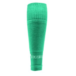Plain Pro Footless Sleeve Socks Green Youth