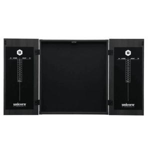 Maestro Black Square Dartboard Cabinet