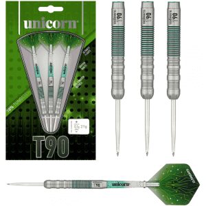 T90 Core XL Green 90% Tungsten Steel Tip Darts