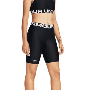 Womens HeatGear 8" Shorts Black