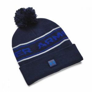 Mens UA Halftime Pom Beanie Navy