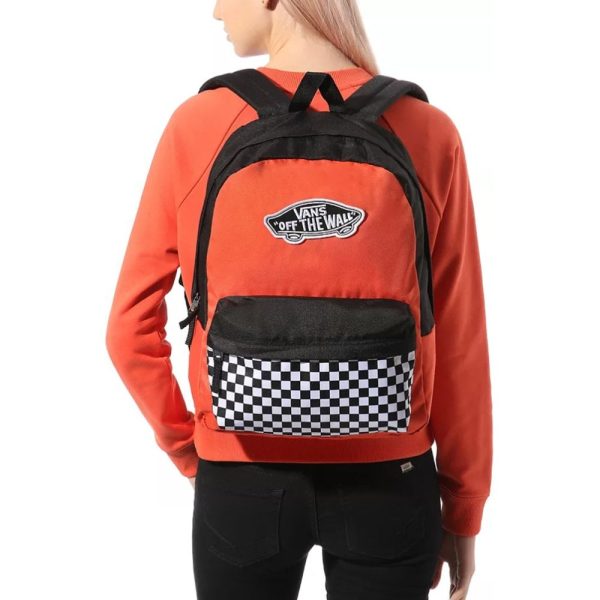Realm Backpack Orange/Checkerboard