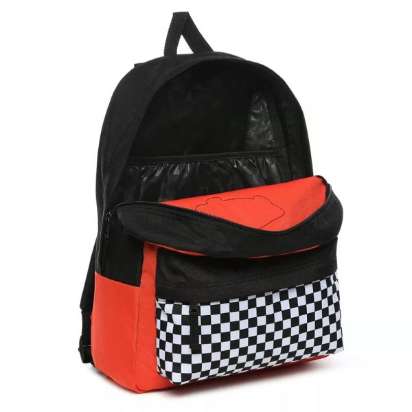 Realm Backpack Orange/Checkerboard