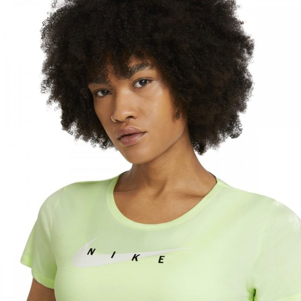 Womens Swoosh Run Tshirt Yellow