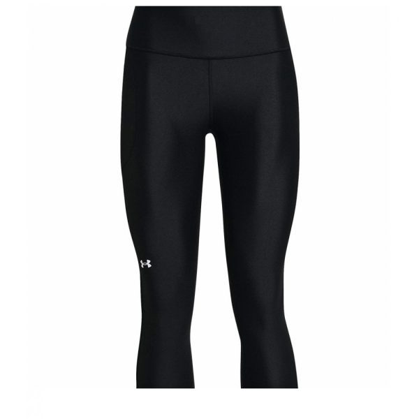 Womens HeatGear No-Slip Waistband Capri Leggings Black