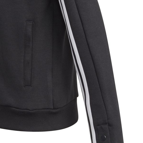 Girls Snap Bomber Jacket Black