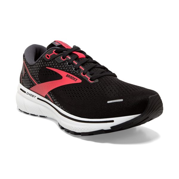 Womens Ghost 14 Black Running Shoe (Wide Fit D)