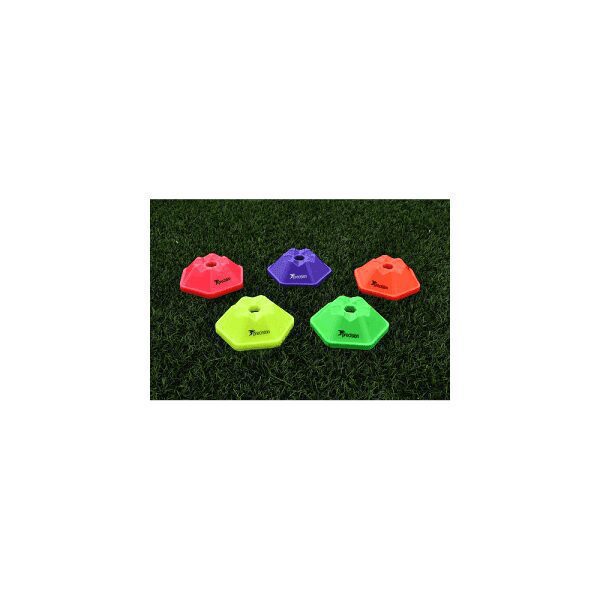 Pro Hexagon Saucer Cones Multi-Colour (Set of 50)