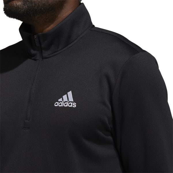 Mens Game & Go Quarter Zip Black