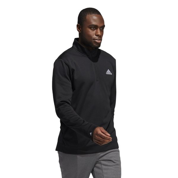 Mens Game & Go Quarter Zip Black