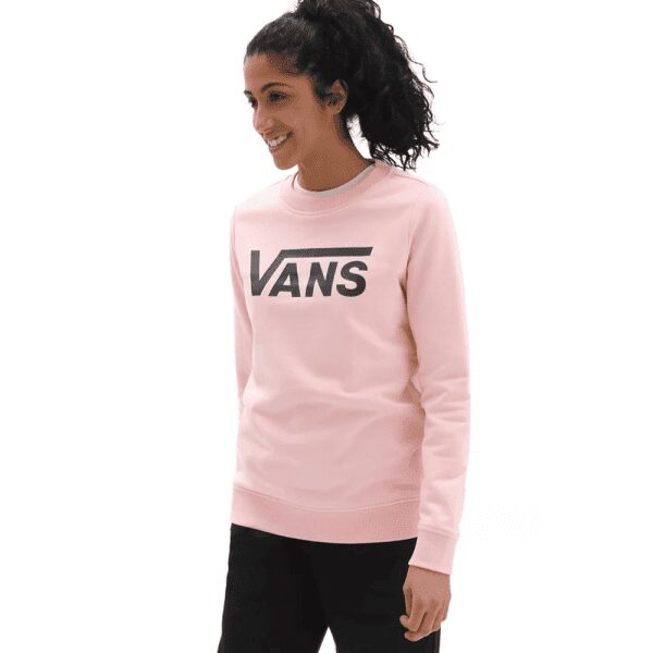 Womens Classic V Crew Sweater Pink