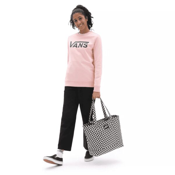 Womens Classic V Crew Sweater Pink