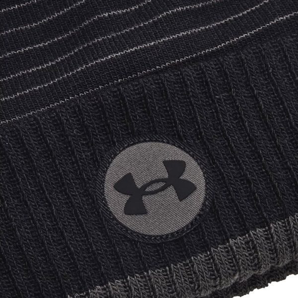 Truckstop Fleece Beanie Bobble Hat Black