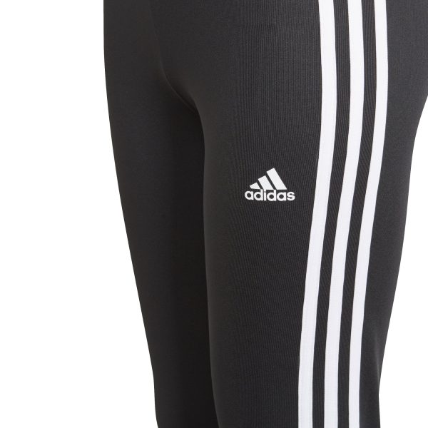 Girls Designed 2 Move 3-Stripes Leggings Black