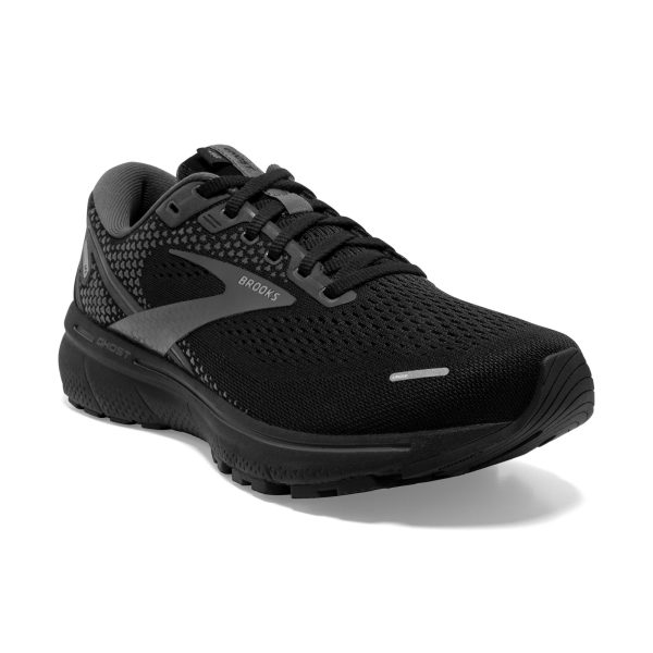Womens Ghost 14 Black Running Shoes (Wide Fit D)