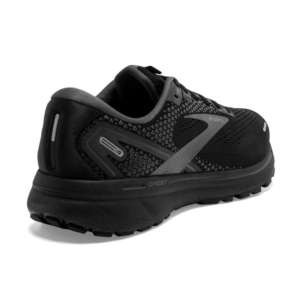 Womens Ghost 14 Black Running Shoes (Wide Fit D)