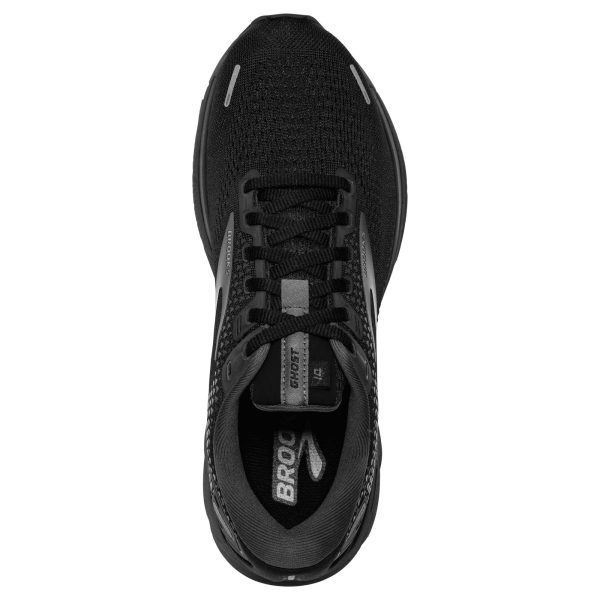 Womens Ghost 14 Black Running Shoes (Wide Fit D)
