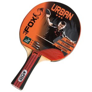Urban 3 Star Table Tennis Bat Black/Red