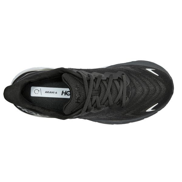 Womens Arahi 6 Black Running Shoes (Wide Fit D)