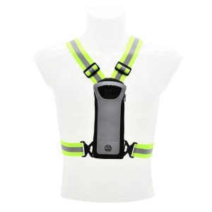 LED Reflective Vest with Phone Holder