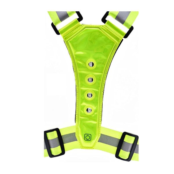 LED Reflective Vest with Phone Holder