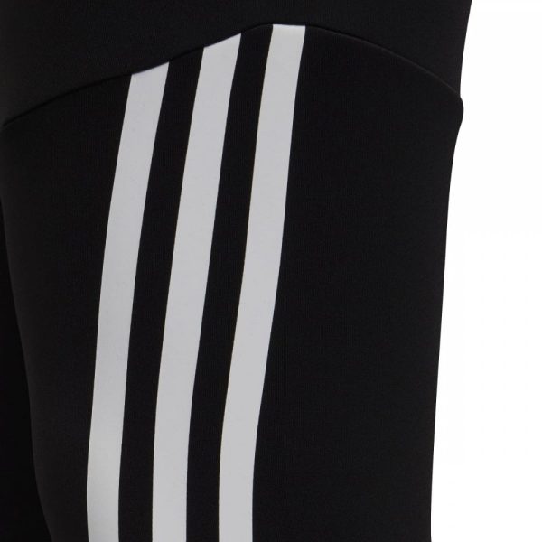 Girls Optime AEROREADY Training 3-Stripes Tights Black