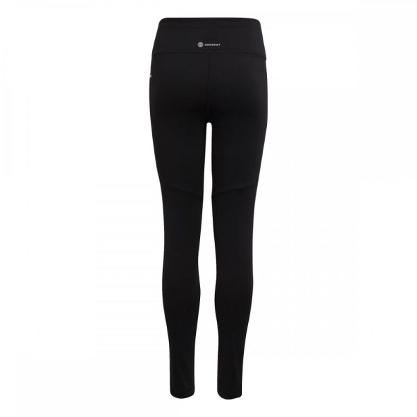 Girls Optime AEROREADY Training 3-Stripes Tights Black