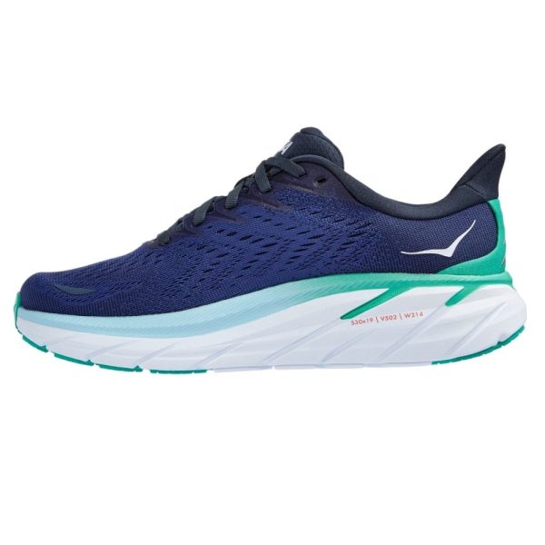 Womens Clifton 8 Navy Running Shoes