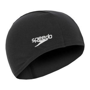 Adults Polyester Swimming Hat Black